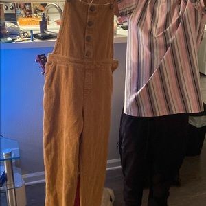 Suede Overalls
